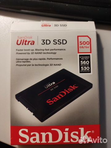 SSD SanDisk Ultra 3D 500 Гб