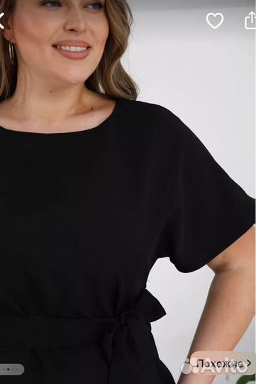 Новое платье женское черное 52