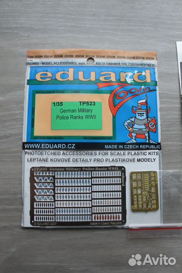 Eduard, aber травление, декали 1/35