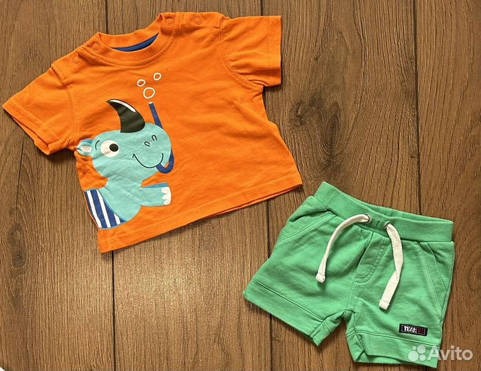 Летние вещи одежда 50 56 для новорожденных