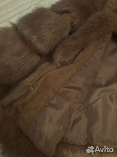 Шуба из экомеха женская