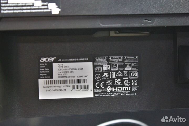 Монитор acer 27