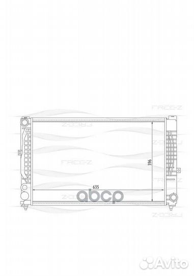 Радиатор VAG A4/A6/passat 97- 2.4-2.8/2.5TD охл