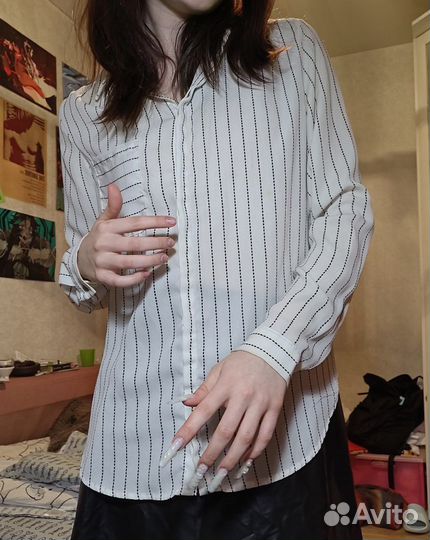 Рубашка в полоску XS