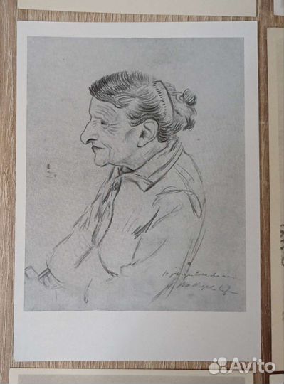 Графический портрет, 84 открытки, 1950-80е