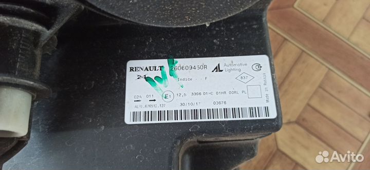 Фара рено сандеро степаей 2-2017г