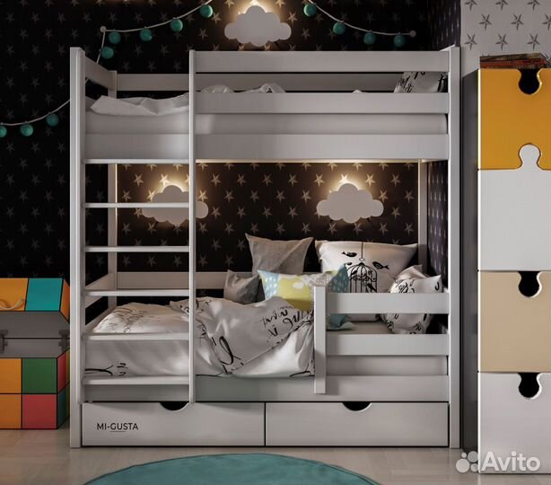 Двухэтажная кровать детская