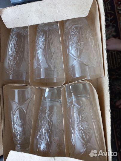 Хрустальные бокалы для вина СССР