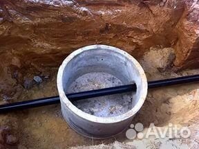 Услуги мини экскаватора. Водопровод,канализация т