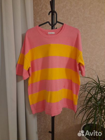 Футболка трикотажная, со спущенным плечом, sela