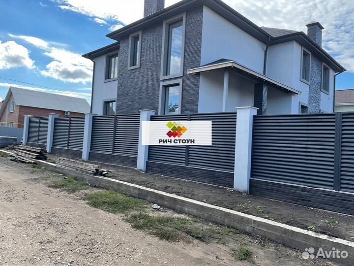 Забор жалюзи металлические