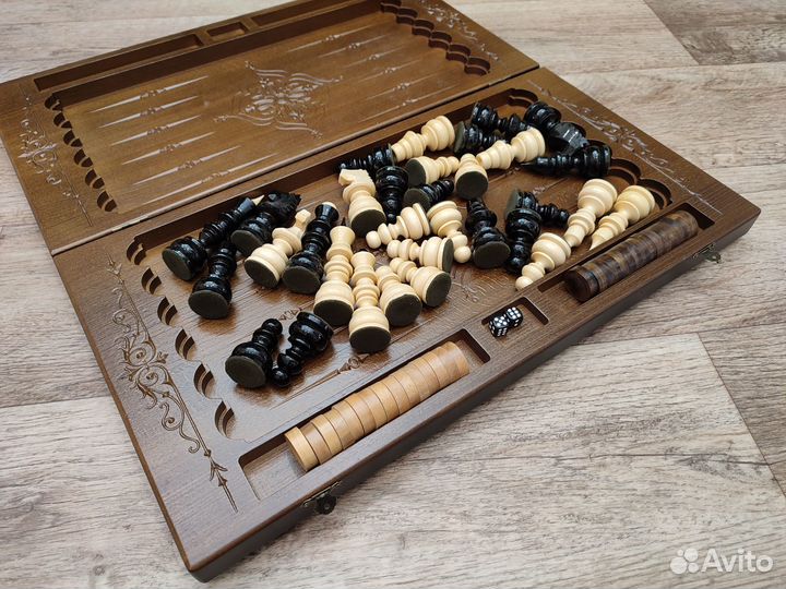 Шахматы резные + нарды