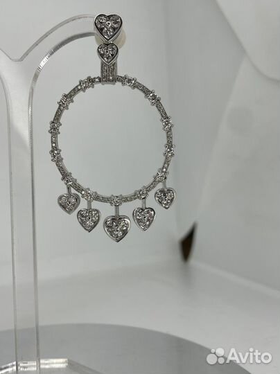 Золотые серьги graff 23.75 гр., Брилл. 4.65 ct