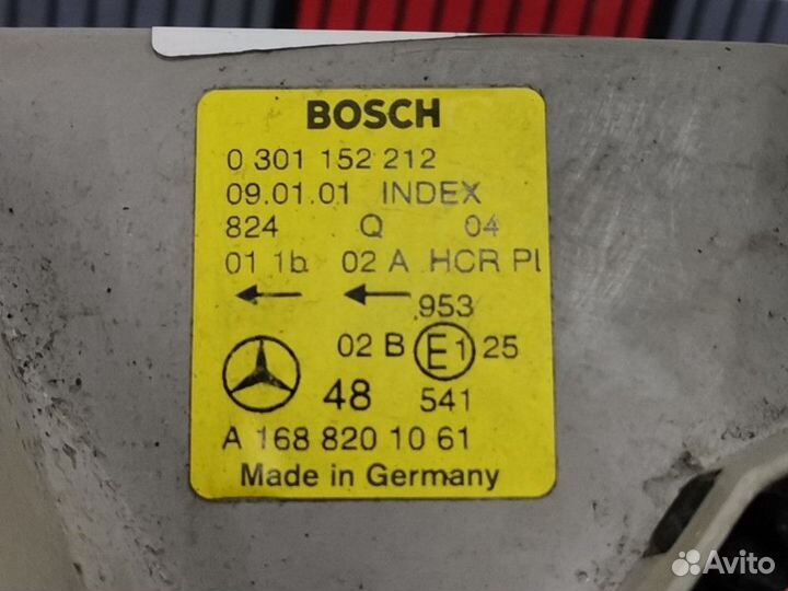 Фара правая Mercedes-Benz A-Класс W168/V168 рест