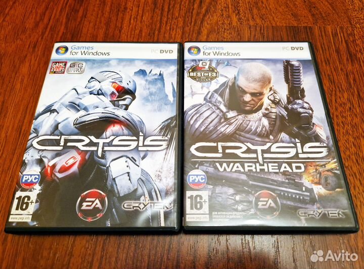 Коллекция игр Crysis, все части, DVD-box, лицензия