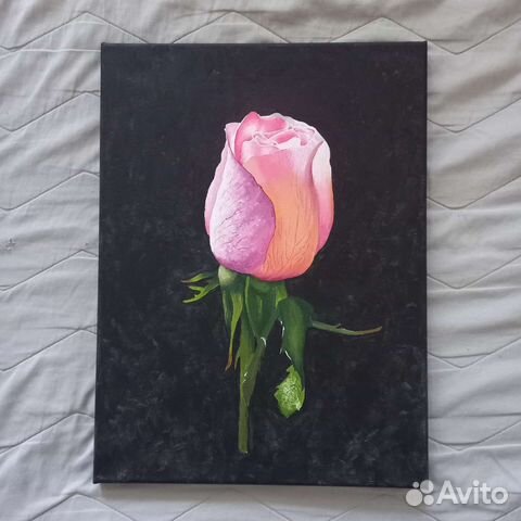 Картина маслом розы