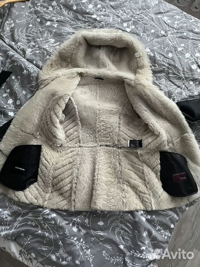 Дубленка женская зимняя из натурального меха 44