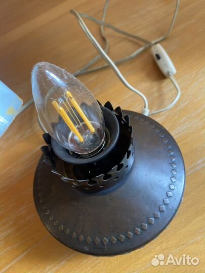 Настольный светильник под керосинку СССР