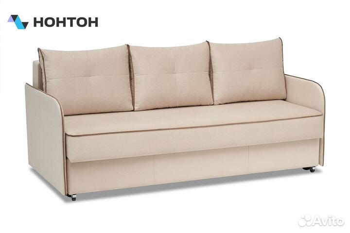 Диван еврокнижка Лозанна бежевый