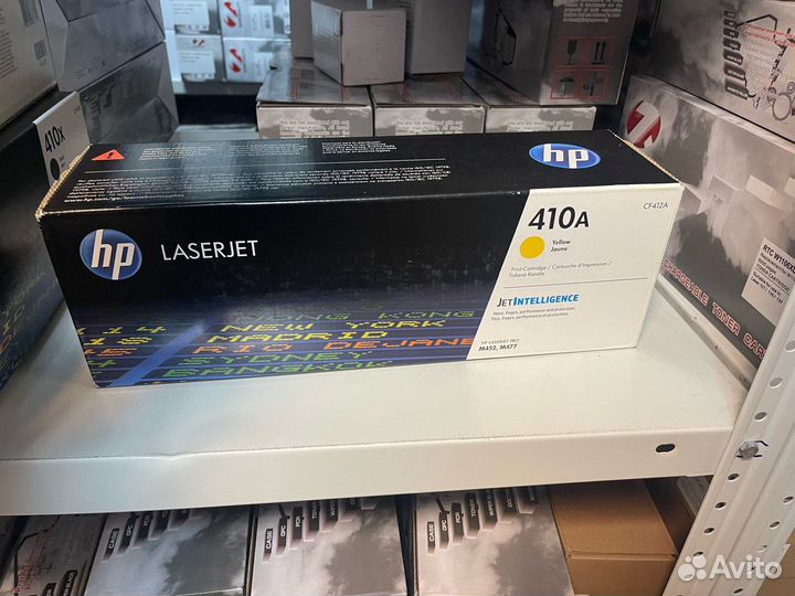 Картридж HP 410A (CF412A) Желтый оригинальный