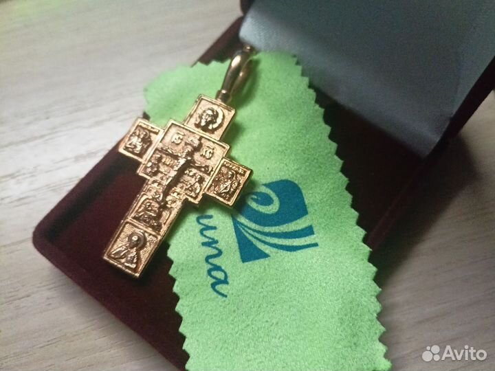 Крест позолото