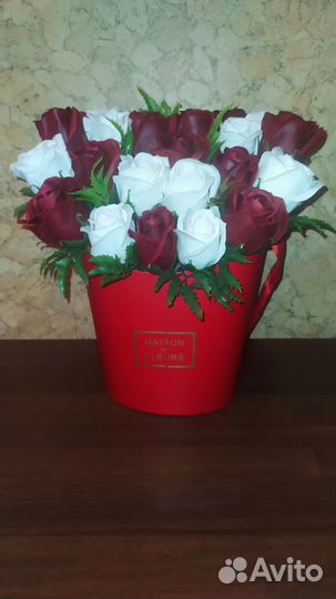 Букет из мыльных роз