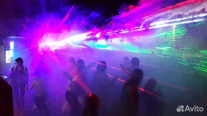 Лазерная светомузыка питание от авто 12в или акб