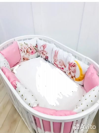 Бортики в детскую кроватку бу