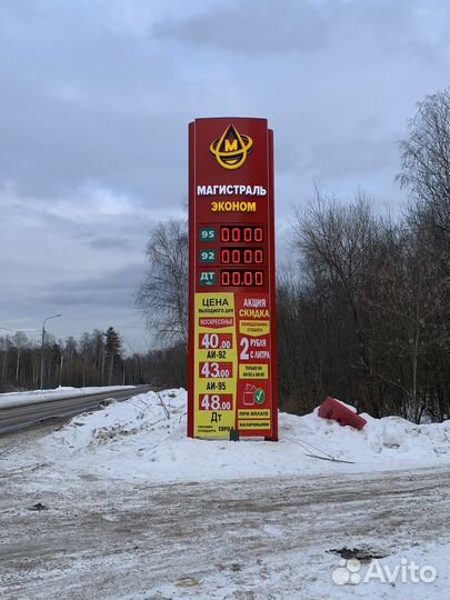 Оформление АЗС, стелл азс,Реклама на заправку