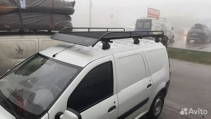 Багажник платформа для Лада Ларгус, Ед с сеткой