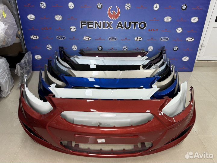 8 Бампер передний Хундай Солярис 10-14 год