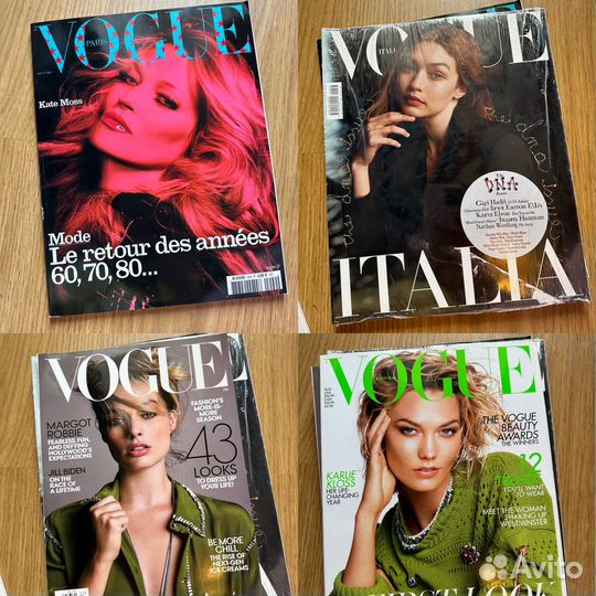 Журнал vogue UK,italy,paris 2019