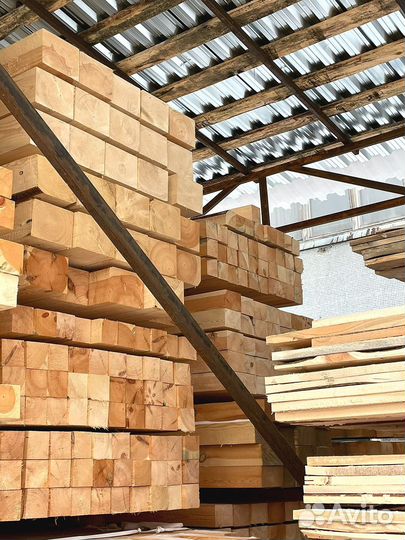 Брус обрезной 100х200х6000мм 1 сорт ГОСТ