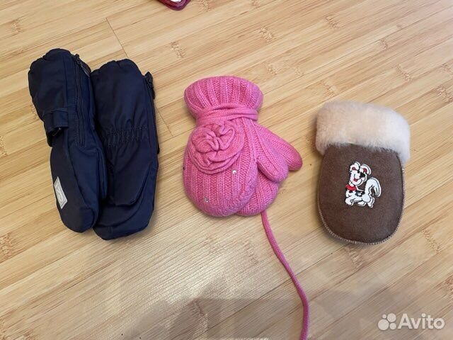 Chobi 2-3 года. Варежки на овчине и reima на годик