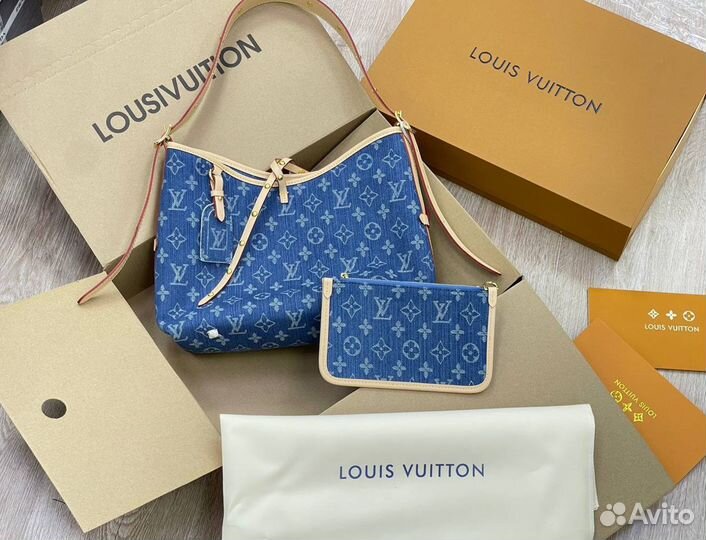 Сумка женская louis vuitton джинсовая