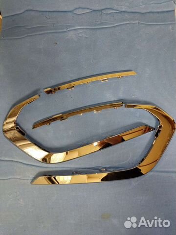 Молдинг бампера Ларгус FL (Иксы) Хром Завод Новый