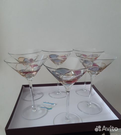 Бокалы для мартини, маргариты Богемия