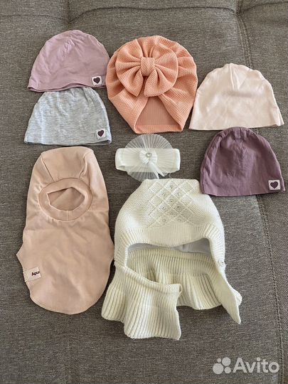 Костюм и шапки шлемы на девочку на 9-12 месяцев