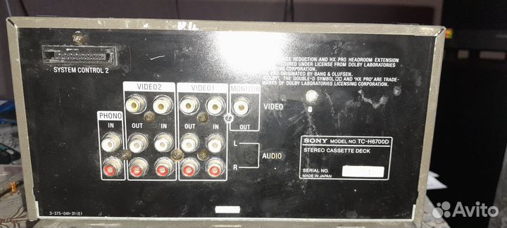 Sony касетная дека