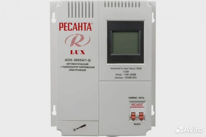 Стабилизатор напряж. ресанта LUX, асн-3000Н/1-Ц