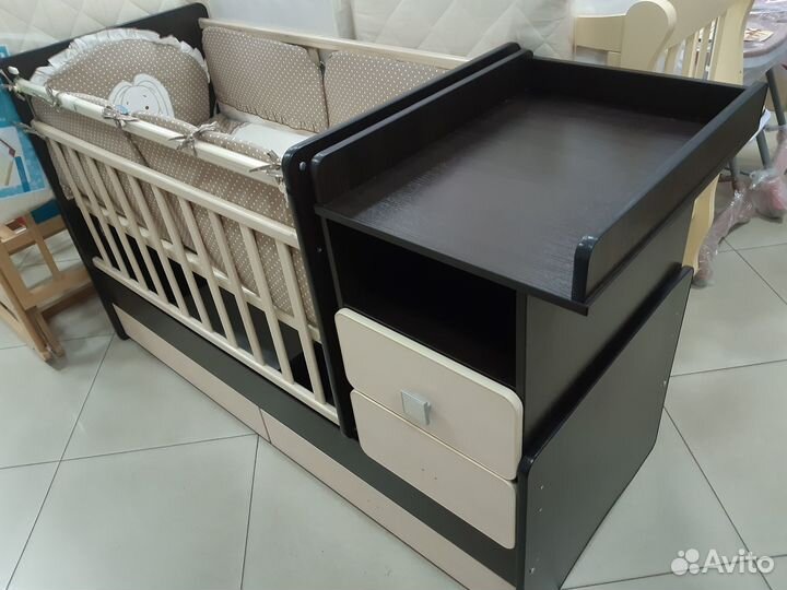 Детская кровать трансформер с маятником