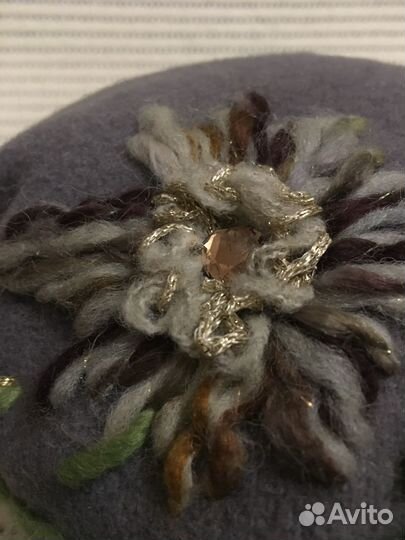 Новый берет 100 шерсть 58 размер Италия