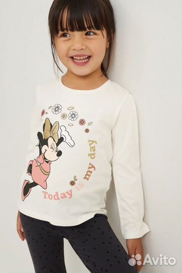 Лонгслив для девочки минни c&a