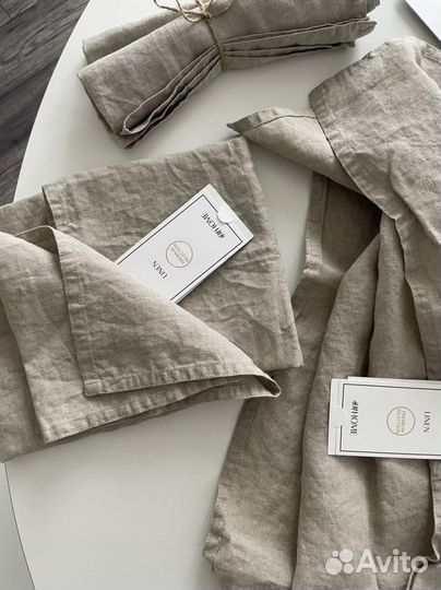 Льняные полотенца hm home premium