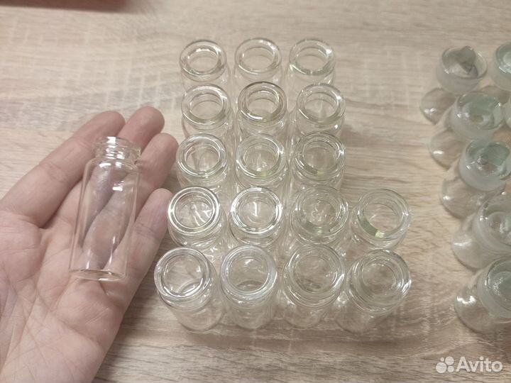 Стеклянные мини бутылочки