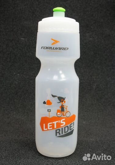 Фляга Forward Let's Ride 700мл, прозрачная