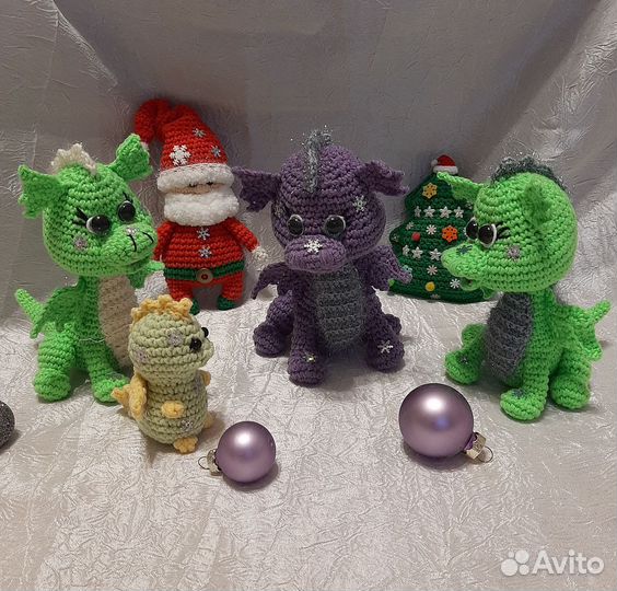 Вязаный дракончик