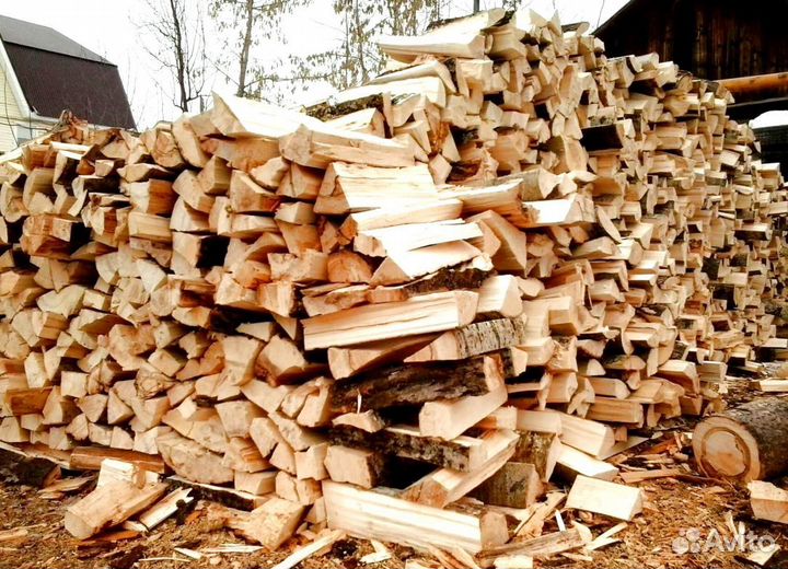 Дрова березовые наколотые