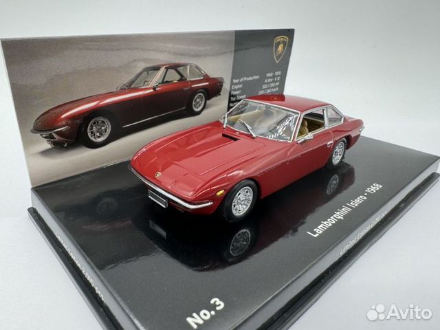 Lamborghini Islero museum series 1968 red арт.4361