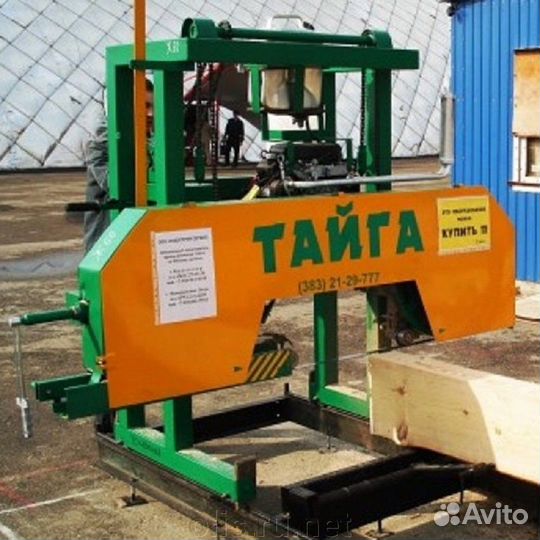 Ленточная пилорама Тайга + пилы, ленты
